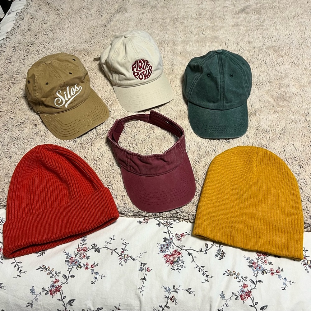 Set of Six Hats